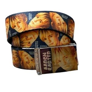 RARE Y2K Aaron Carter Graphic Belt